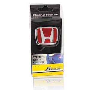 Red Honda Emblem for Steering Wheel Sport Badge Civic Accord