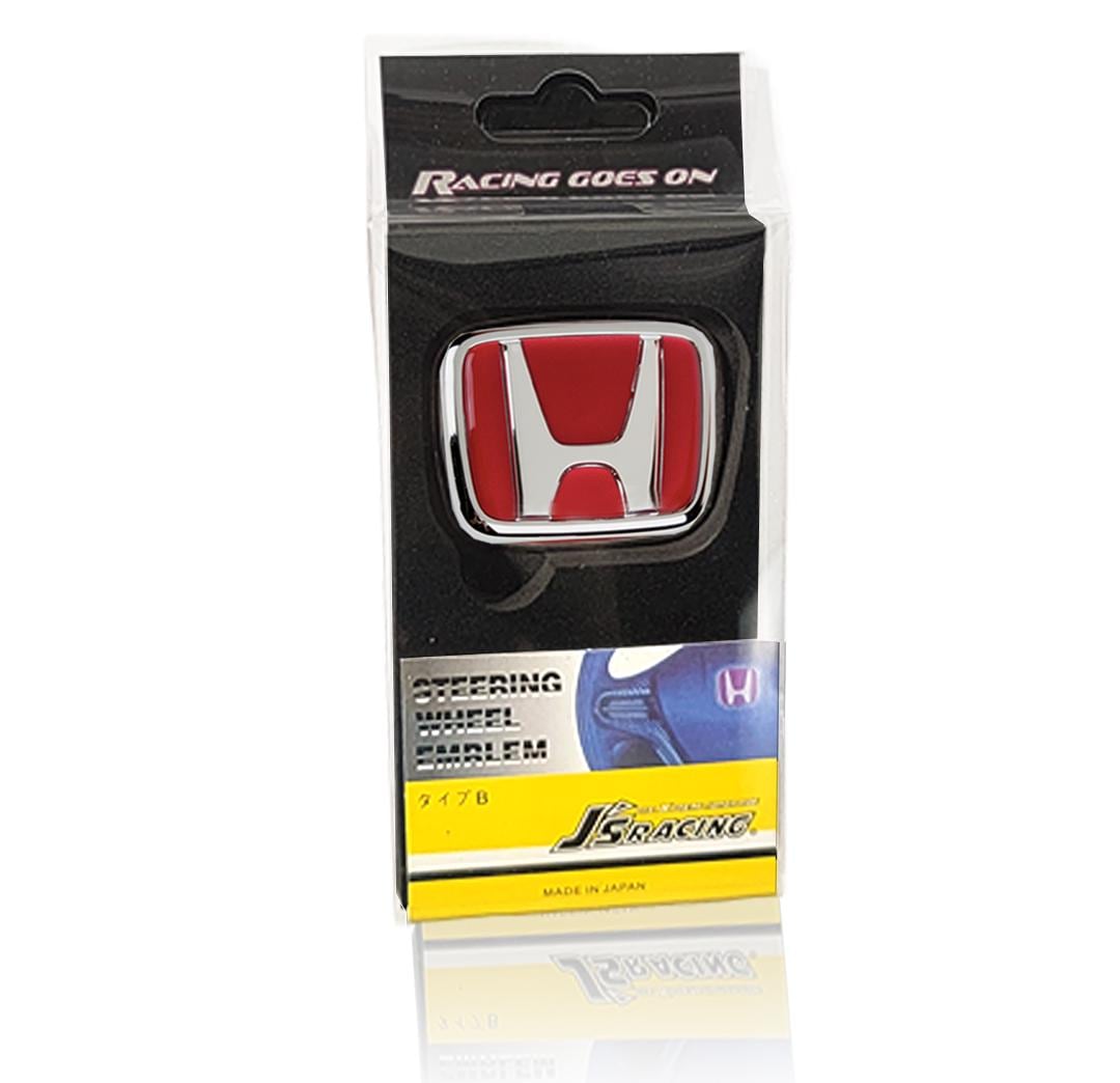 Red Honda Emblem for Steering Wheel Sport Badge Civic Accord