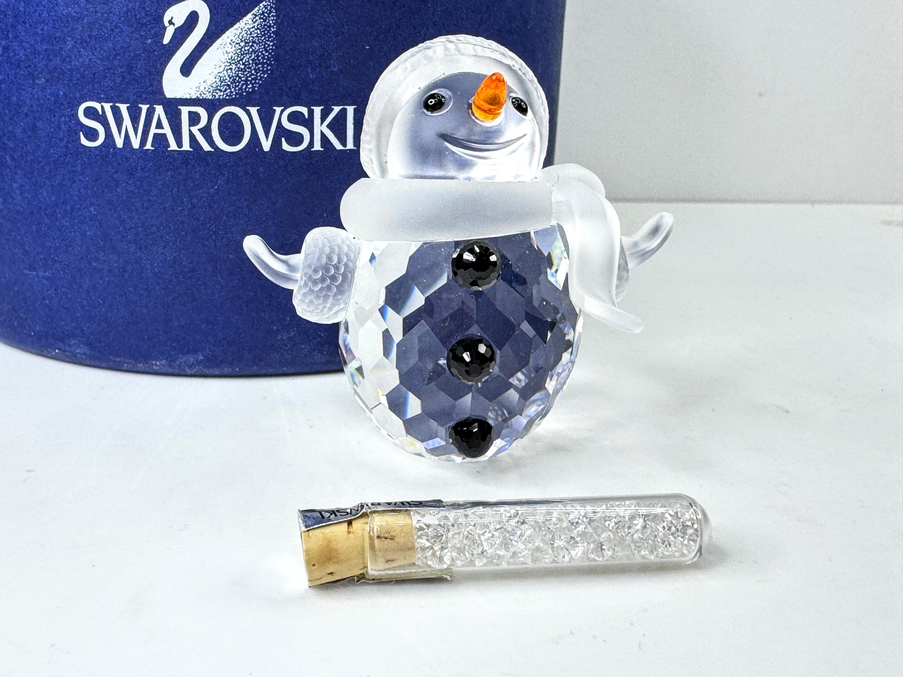 Swarovski Figurines Snowman - Etsy