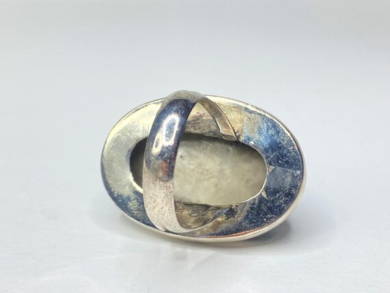 Sterling Silver Domed Abalone Shell Statement Rin… - image 6