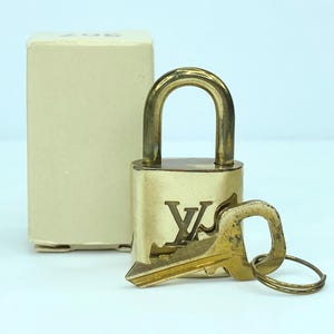 Louis Vuitton Brass Lock and Key - Etsy display picture 1