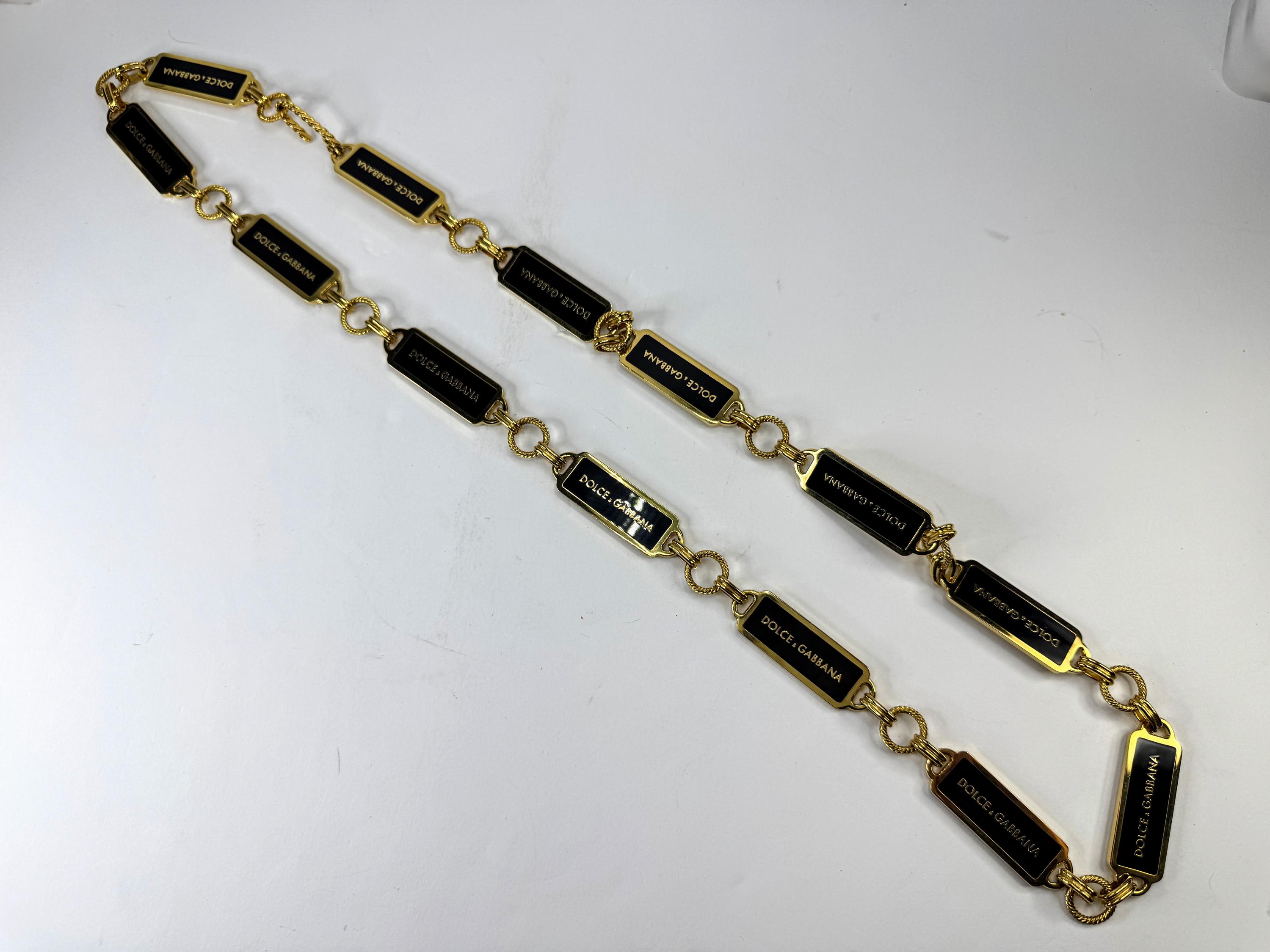 Enamel Dolce Gabbana Necklace - Etsy