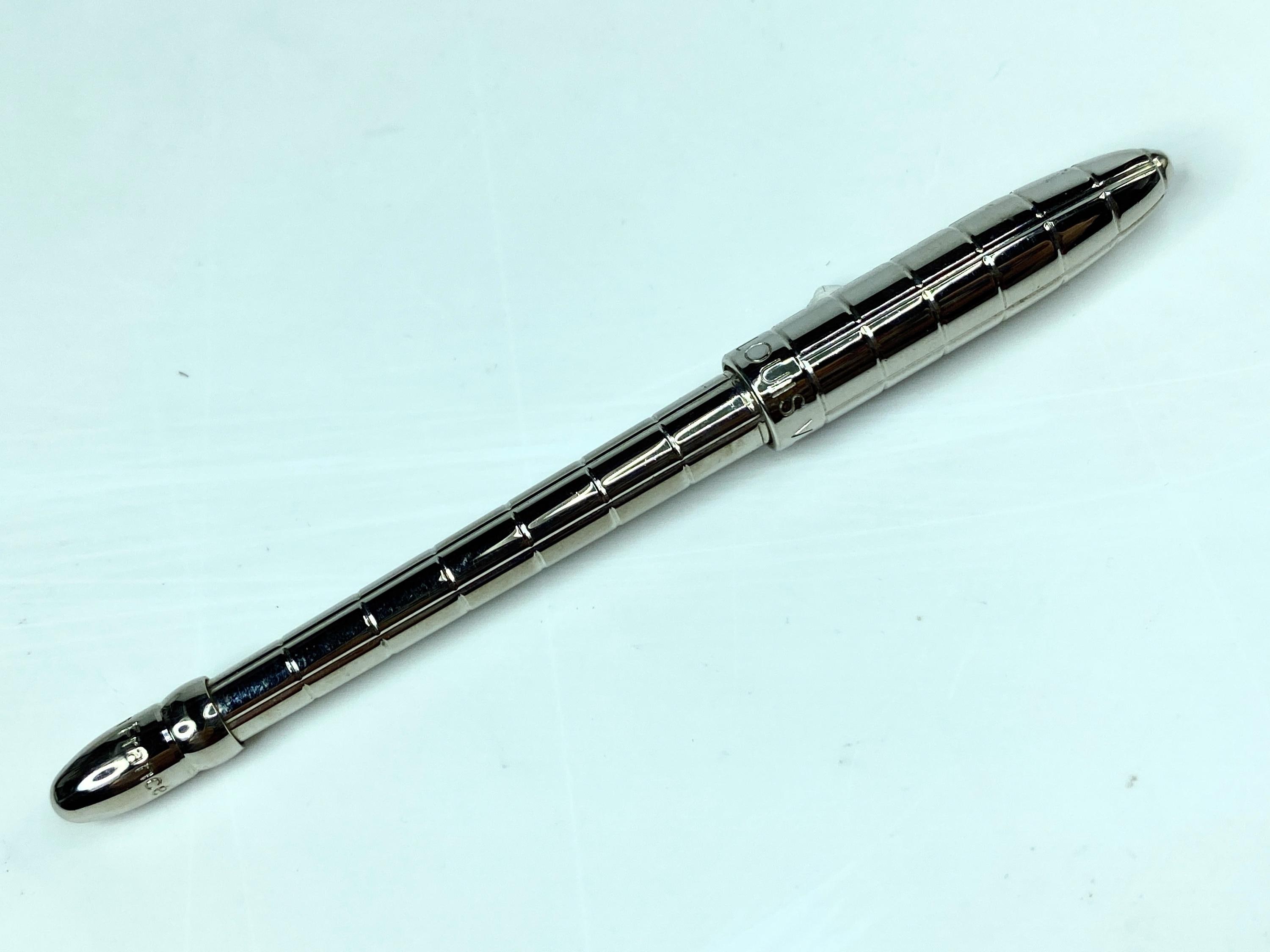 LOUIS VUITTON ヴィトンボールペン N75005 アジェンダ Louis Vuitton Agenda Ballpoint Pen PM N75005 Silver Ballpoint Pen