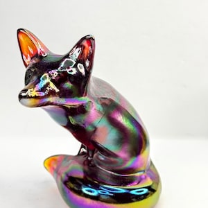 Fenton Glass Fox - Etsy