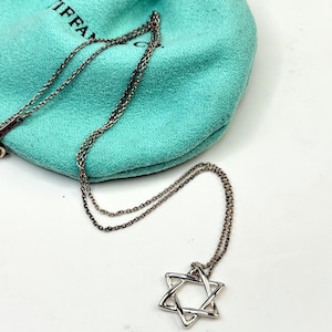 Tiffany's Star of David Necklace - Etsy