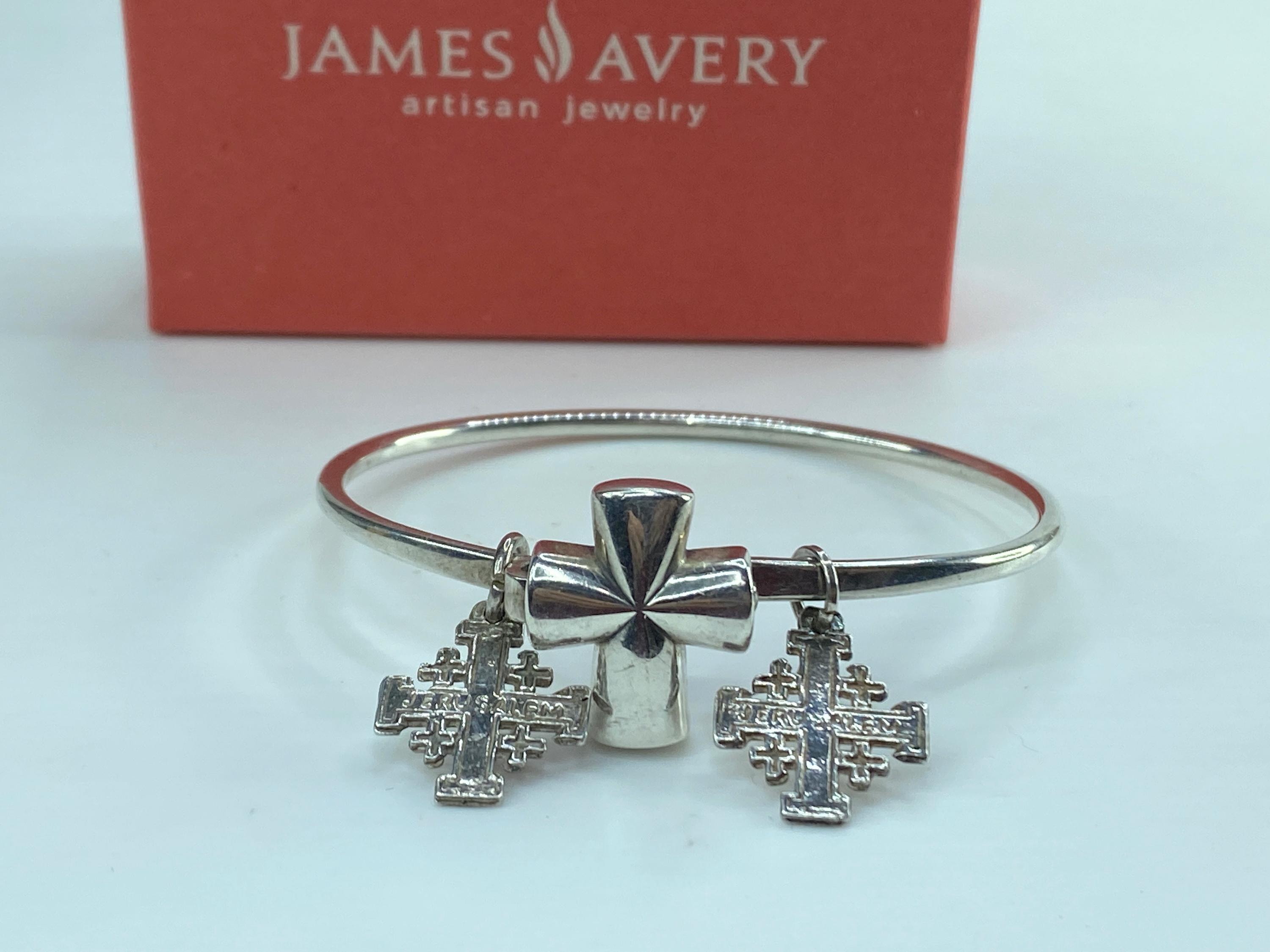 James Avery Cross Bangle Bracelet