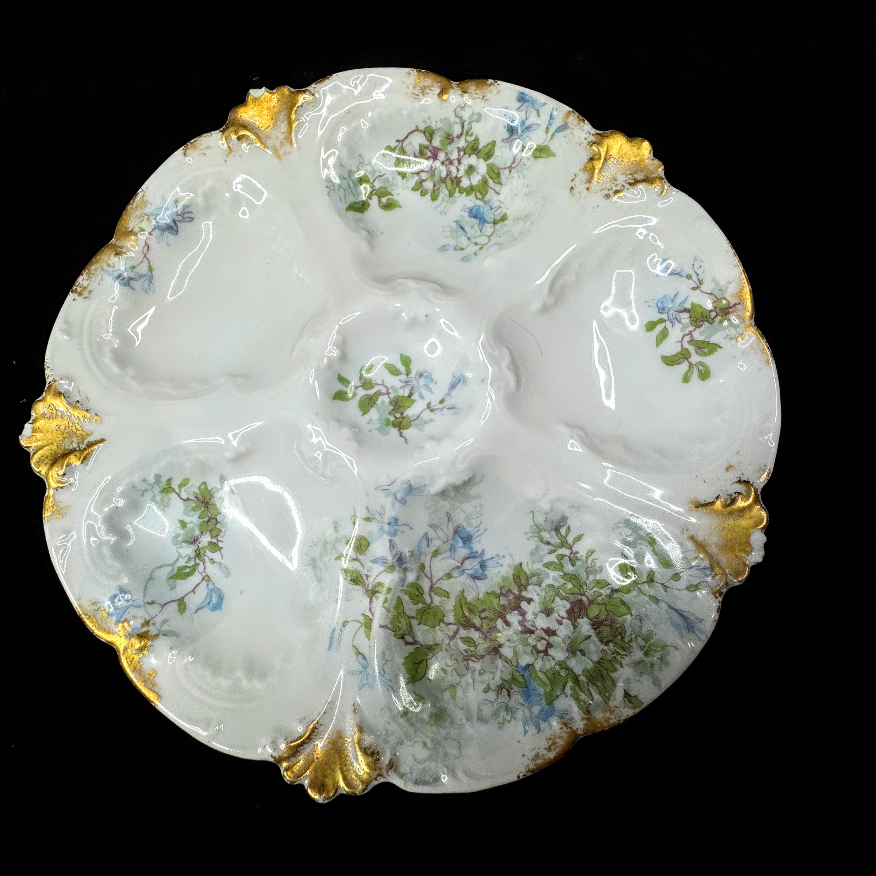  LIMOGES プレート　5枚セット 5 Well Limoges Oyster Plate - Etsy
