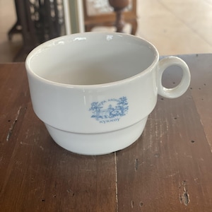 Vintage Ceramic Mug from Kykkos Monastery, Made in Czechoslovakia – Inglazed Collectible