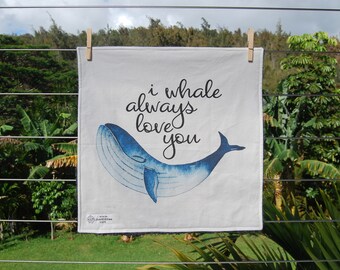 DeLuxe LOVEY * WHALE  * Security Blanket * 17x17 inches