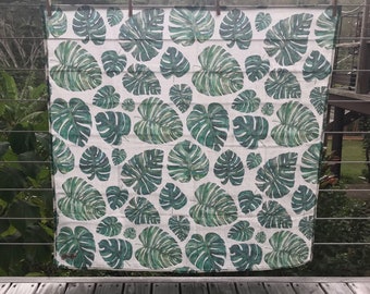 LOVEY or BLANKET * MONSTERA * Organic Cotton Double Gauze *