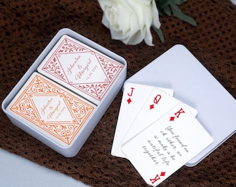 Custom Wedding Guest Book Postcards: Personalized Keepsake Playing Cards