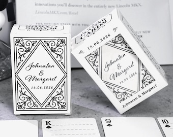 Custom Wedding Guest Book Postcards: Personalized Keepsake Playing Cards