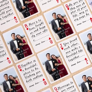 Personalisiertes Gästebuch Spielkarten, Hochzeitsgästebuch Alternative, leere Spielkarten, Verlobungsfeier Karte, personalisiertes Hochzeitsgeschenk
