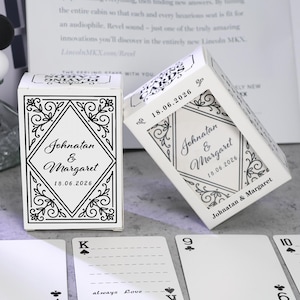 Custom Wedding Guest Book Playing Cards, Blank Playing Cards, Personalized Playing Cards, Wedding Keepsake, Save the Date