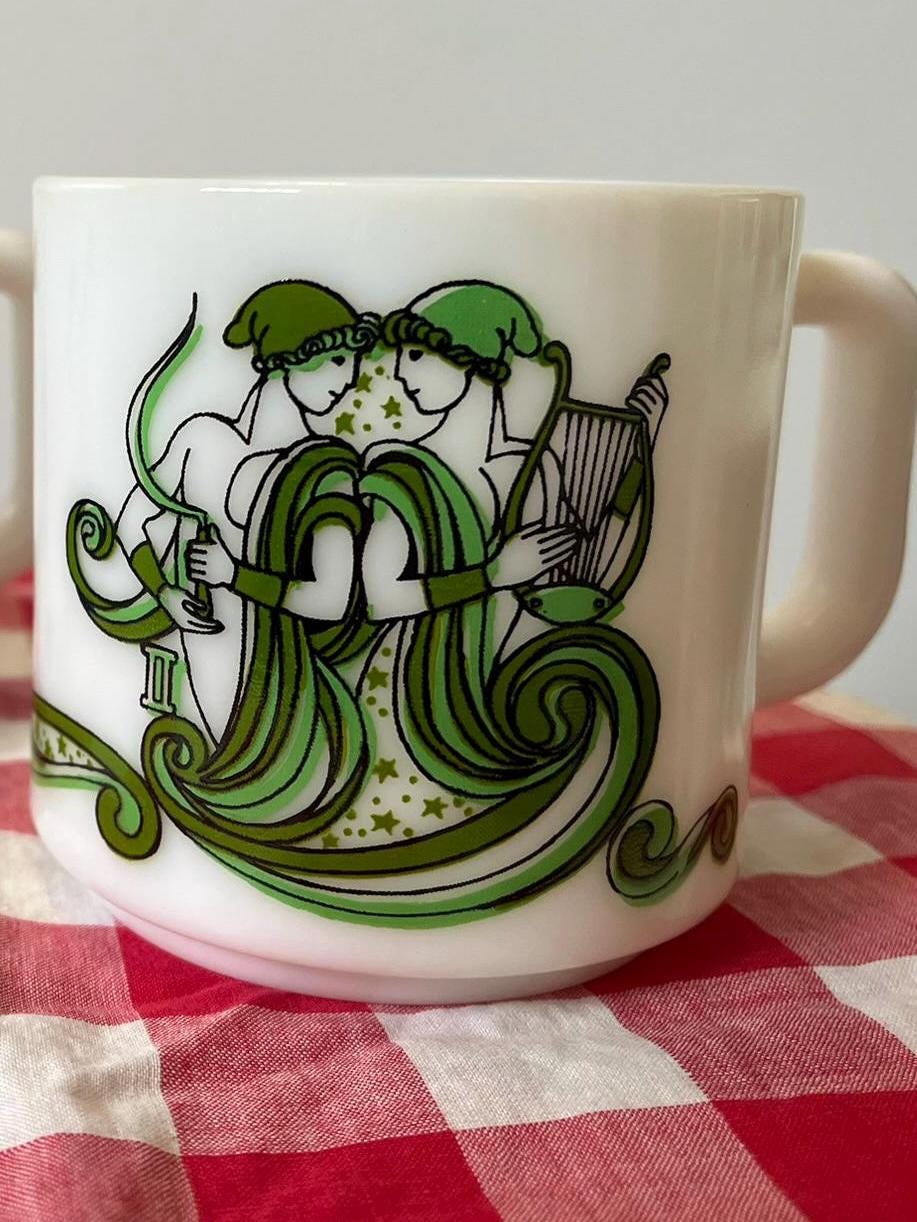 Fire King Zodiac Mug - Etsy
