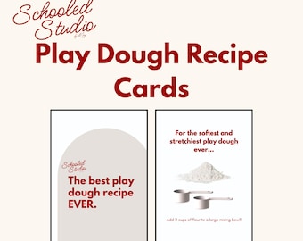The Best Homemade Play Dough Recipe | Soft & Stretchy Sensory Dough | Printable Kid-Friendly Instructions