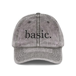 Basic gestickte schwarze Mütze - All-Black Vintage Dad Cap für Männer & Frauen - Minimalistische lustige Mütze, weich gewaschene Baumwoll-Baseballmütze