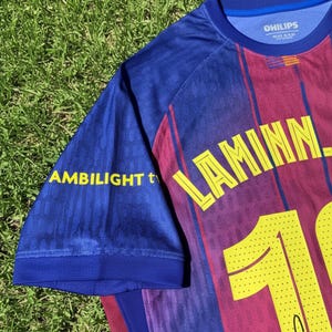 Lamine Yamal Barcelona Tribute Jersey - Printed Signature, COA, Kids/Adult Sizes image 7