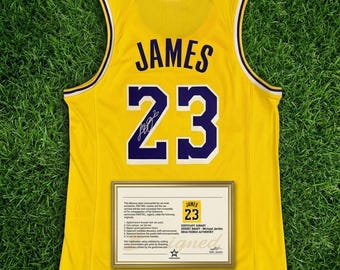 LeBron James SIGNED Los Angeles Lakers #23 Signature Jersey/Shirt – COA