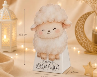 12 Porta-Dinheiro Imprimíveis para Crianças para o Eid Al Adha | Pacote de Caixas de Doces para o Eid | Envelope para Dinheiro do Eid Mubarak | Caixas de Lembrancinhas DIY para o Eid | Download Instantâneo