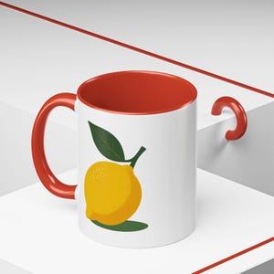 Lemon Mug: Vibrant Ceramic Coffee Cup