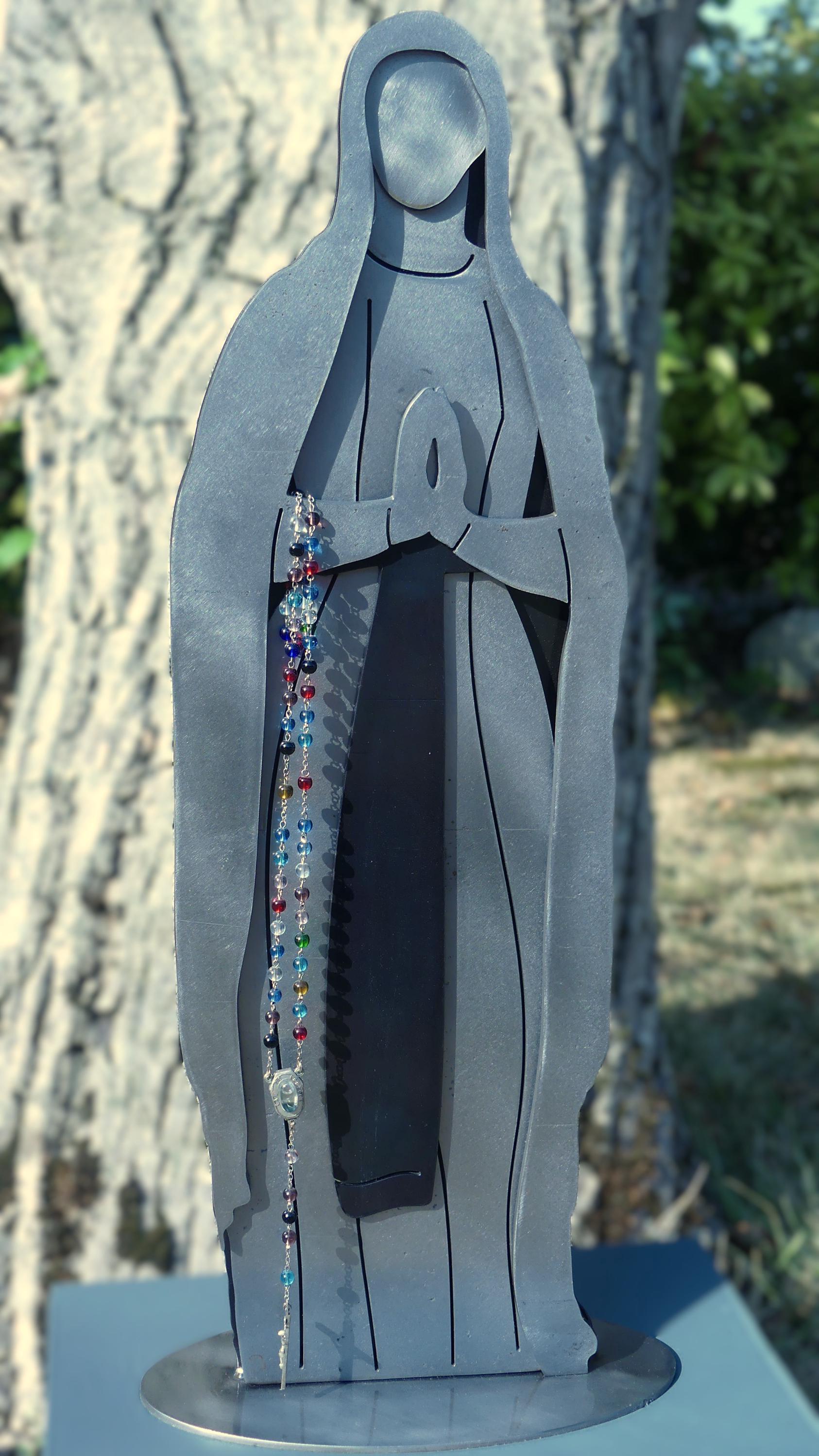 ルルドの聖母マリア像（鉄製）60cm - Etsy 日本