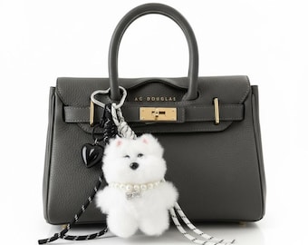 Personalized Dog Bag Charm – Dog Keychain Pendant, Purse Charm and Bag Accessories, Gift for Women