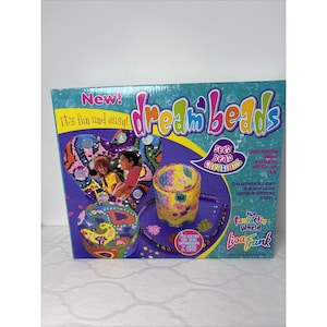 Lisa Frank Dream Beads Craft Kit Seed Bead Creations New Sealed Box HTF Vintage image 1