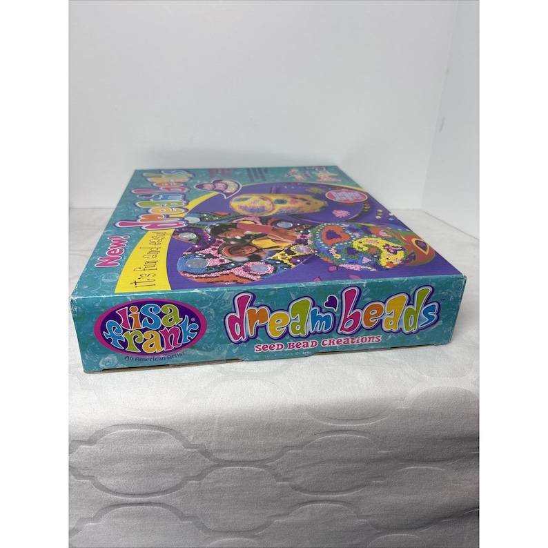 Lisa Frank Dream Beads Craft Kit Seed Bead Creations New Sealed Box HTF Vintage image 2