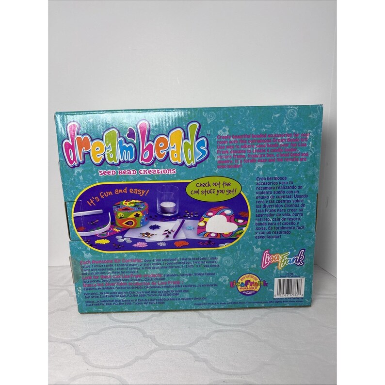 Lisa Frank Dream Beads Craft Kit Seed Bead Creations New Sealed Box HTF Vintage image 6