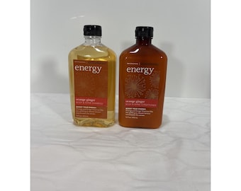 Bath Body Works Aromatherapy ENERGY Orange Ginger Body Shine Shampoo Conditioner
