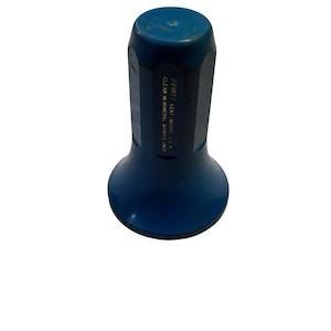 May include: A blue metal tool with a flared base and a hexagonal body. The tool has the text "J-2185" and "KENT-MOORE U.S.A." printed on its side. The tool is designed to be cleaned in mineral spirits only.