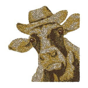 Bull Embroidery Design, Bull in a hat Embroidery, Fierce Bull Embroidery, Charro and Bull Embroidery, Cow Embroidery, Machine Embroidery