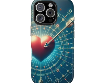 ハートアローiPhoneケース、バレンタインデーの愛のギフト、頑丈なカバー