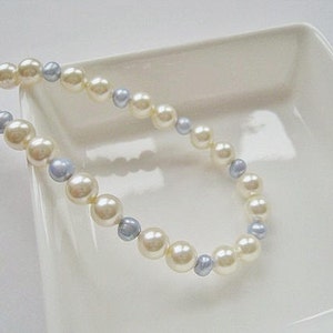 Pearl Bridal Anklet SOMETHING BLUE Swarovski Crystal Pearl Adjustable MIA image 2