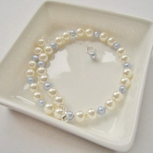 Swarovski Crystal "Something Blue" Anklet: Sterling Silver Wedding Jewelry - Ets