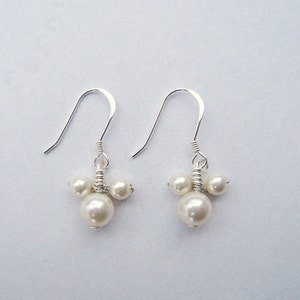 DISNEY Mickey Mouse Themed Swarovski Pearl Beaded Earrings Choose Your Color image 2