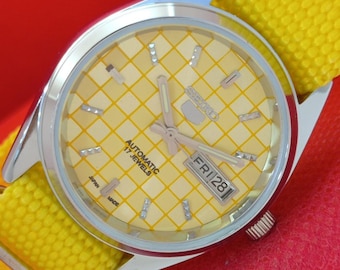 時計 SEIKO/5AUTOMATIC/7S26-01V0/21JEWELS Seiko 5 men's automatic winding 21 stone 7S26-01V0 black