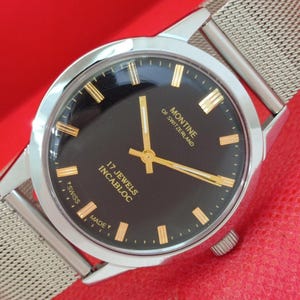 BENSON ゴールド メッシュバンド 手巻き時計 swiss made 時計屋復刻堂