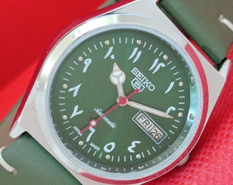 Vintage Seiko 5 Automatic 6309a Refurbished Japan Mens Day&date