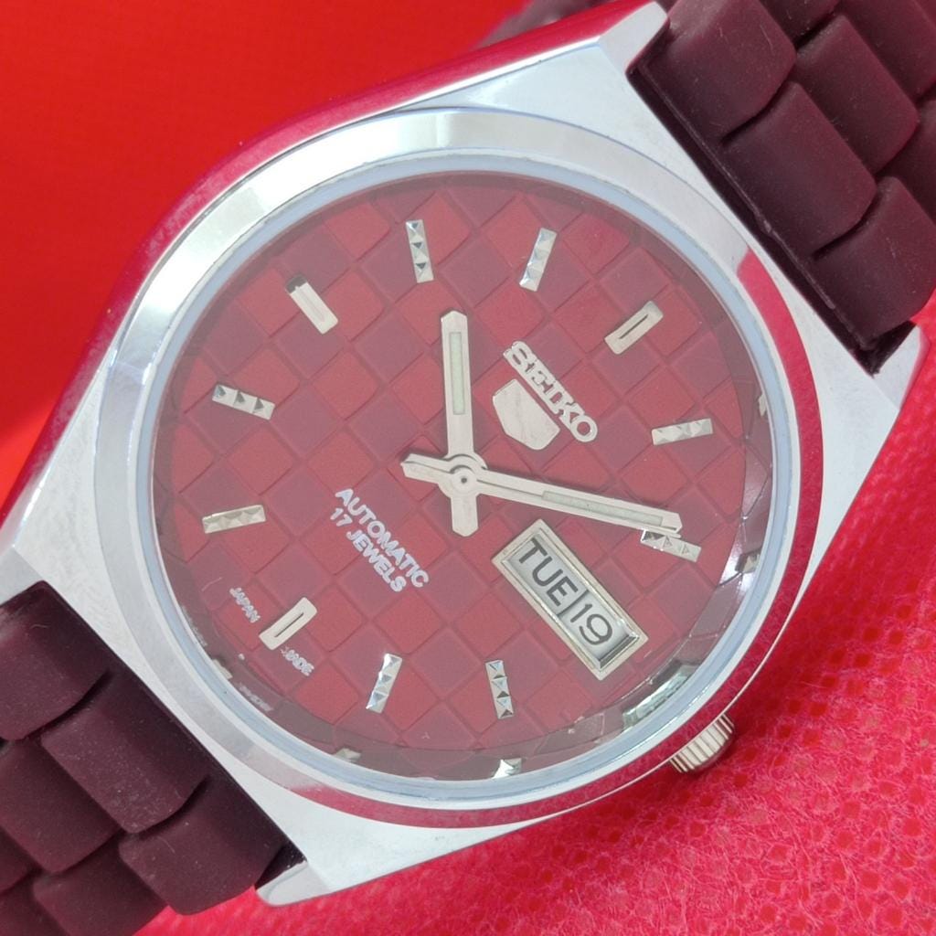 Vintage Seiko 5 Automatic 6309a Refurbished Japan Mens Day-date