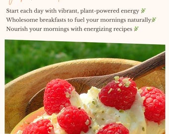 Vegan Breakfast Recipes Bundle | Nutritious Meal Plan | Instant Download PDF