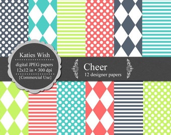 Sweet Jane Digital Paper Kit N067 12x12 inch 300 dpi jpgs for