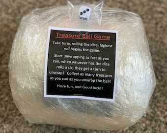 Large Saran Wrap Treasure Ball Game