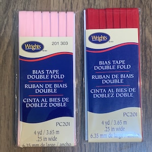 Wrights bias tape double fold