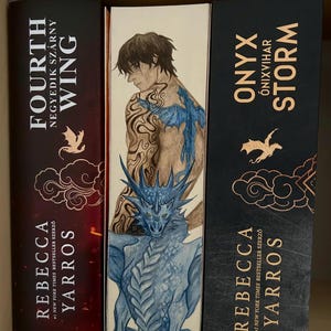Fore-Edge Painting – Fourth Wing Inspired | Xaden Riorson | Hand-Painted Book Art