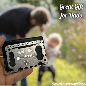 Tarjeta de inserción para billetera, tarjeta de billetera personalizada, tarjeta de billetera grabada personalizada, tarjeta de billetera de metal, regalo para esposo, regalo para papá, regalo para el Día del Padre