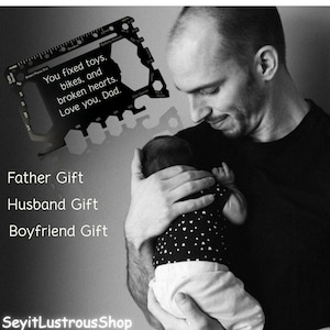 Inserto de tarjeta de billetera, Tarjeta de billetera de metal / Grabada con láser, Regalo del Día del Padre, Regalo para él, Tarjeta de billetera personalizada, Tarjeta de billetera personalizada