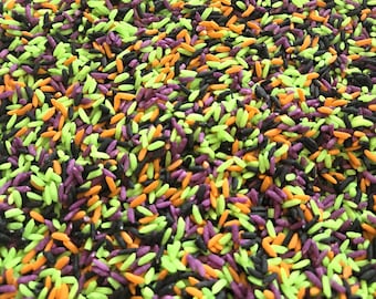 Halloween Sensory Rice: Spooky Fall Toddler Fine Motor Play (3 Cups, Non-Toxic