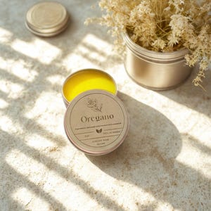Oregano Healing Salve: Natural Herbal Balm with Beeswax & Olive Oil